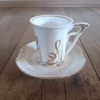 Régi Hollóházi porcelán szecessziós csésze