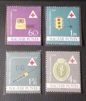 Magyar bélyeg sor - Egészségügy/Vöröskereszt (1961)