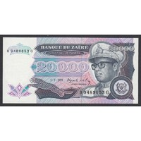 Zaire,20000 zaires 1991 UNC