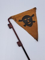 II. Világháborús német aknajelző, katonai régiség, Wehrmacht, zászló, militária, ritkaság