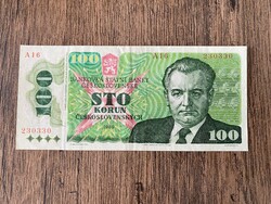 Csehszlovákia 100 Korona 1989 VF