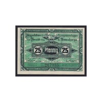 Németország,25 pfennig 1917 - Kriegsgefangenenlager Beeskow aUNC+