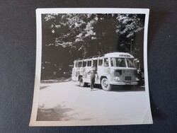 Régi autóbusz fotó sofőrrel 1950–60-as évek/251101/
