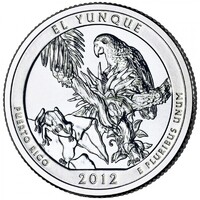 USA,quarter dollar 2012 D - El Yunque aUNC+