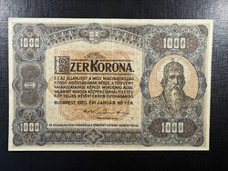 *** EF egyszer hajtott 1920-as 1000 korona ***