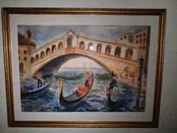 Biai - Föglein István (1905-1974) - Venice - beautiful antique painting.