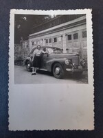 Régi fotó Volkswagen Type 3 autóval német rendszám 1960-as évek /251101/