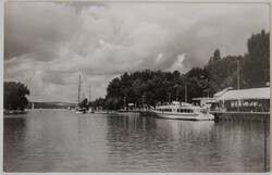 Képeslap, Balaton, Siófok, Hajó "Tihany", kikötő (K10)