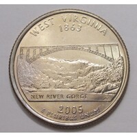 USA,quarter dollar 2005 D - West Virginia aUNC+