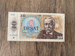 Csehszlovákia 10 Korona 1986 VG