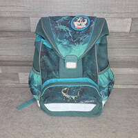 Herlitz UltraLight Plus dinosaur-themed hard-shell school bag