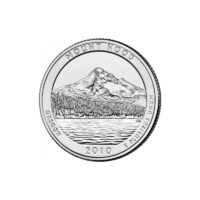 USA,quarter dollar 2010 D - Mount Hood aUNC+
