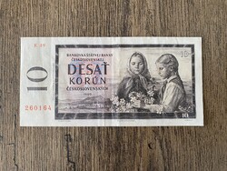 Csehszlovákia 10 Korona 1960 VF