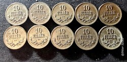 10 db 10 Fillér 1915 K·B tétel – I. Ferenc József, Magyar Királyi Váltópénz
