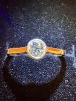 0.50 Ct Brilliant Gold 14k Engagement Ring