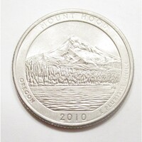 USA,quarter dollar 2010 P - Mount Hood aUNC+ réz