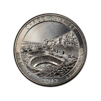 USA,quarter dollar 2012 D - Chaco Culture aUNC+ réz