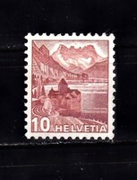 1939 Helvécia Svájc 10 cent Postatiszta Bélyeg