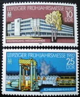 ND2683-4 / NDK 1982 Lipcsei Tavaszi Vásár bélyegsor postatiszta
