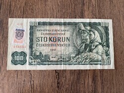 Csehszlovákia 100 Korona 1961(1993) F+