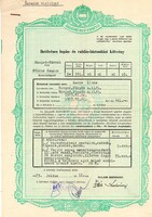Állami Biztosító: Betöréses lopás - és rablás biztosítási kötvény, Szeged.