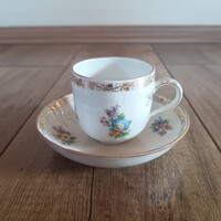 Antik Herendi porcelán virágos csésze