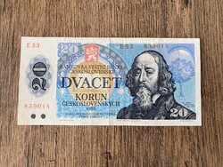Csehszlovákia 20 Korona 1988 VF