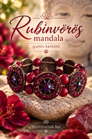 Rubinvörös mandala gumis karkötő (9391)