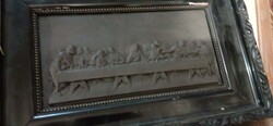 Antik bronz "Utolsó vacsora" relief 220
