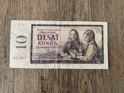 Csehszlovákia 10 Korona 1960 F