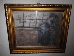 Ilka Gedő signed, old painting.