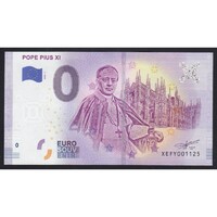 Vatican, 0 euro 2019 - Pope Pius XI UNC