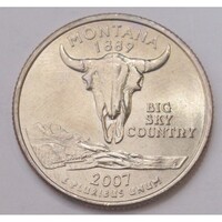 USA,quarter dollar 2007 D - Montana aUNC+