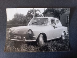 Régi fotó Volkswagen Type 3 autóval német rendszám 1960-as évek /251101/