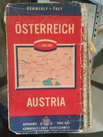 Map of Austria circa 1980