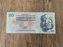 Csehszlovákia 20 Korona 1970 F