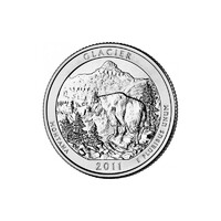 USA,quarter dollar 2011 D - Glacier aUNC+ réz