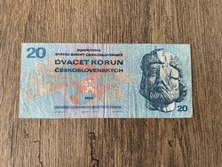 Csehszlovákia 20 Korona 1970 F