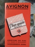 Map of Avignon circa 1960