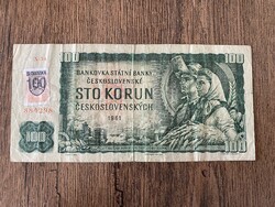 Csehszlovákia 100 Korona 1961(1993) F