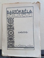 Bartók Béla Kórusművei: Cipősütés - III. füzet 4. szám (1937, ritka eredeti Magyar Kórus kotta)