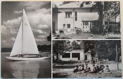 Képeslap, Balaton, Fonyódliget, részletek (K10)