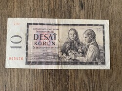 Csehszlovákia 10 Korona 1960 F+
