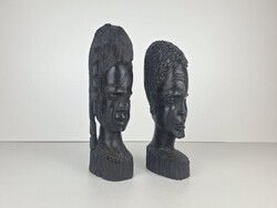 Par African statue, carved from African Toma wood