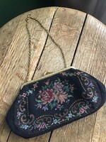 Vintage Handmade Small Women's Tapestry Bag