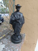 János László Beszédes Front Sculpture. Pipe-smoking Shepherd