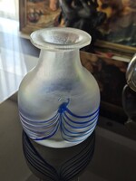 Iridescent glass vase