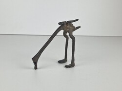 Ostrich sculpture, small sculpture, interesting, cute, bronze