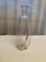 Zwack Budapest scalloped rim  old glass bottle .