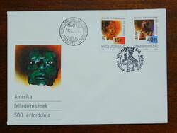 FDC - 1992. Európa - Amerika felfedezésének 500. évfordulója   /1.400,-Ft/